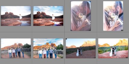Before and after editing examples